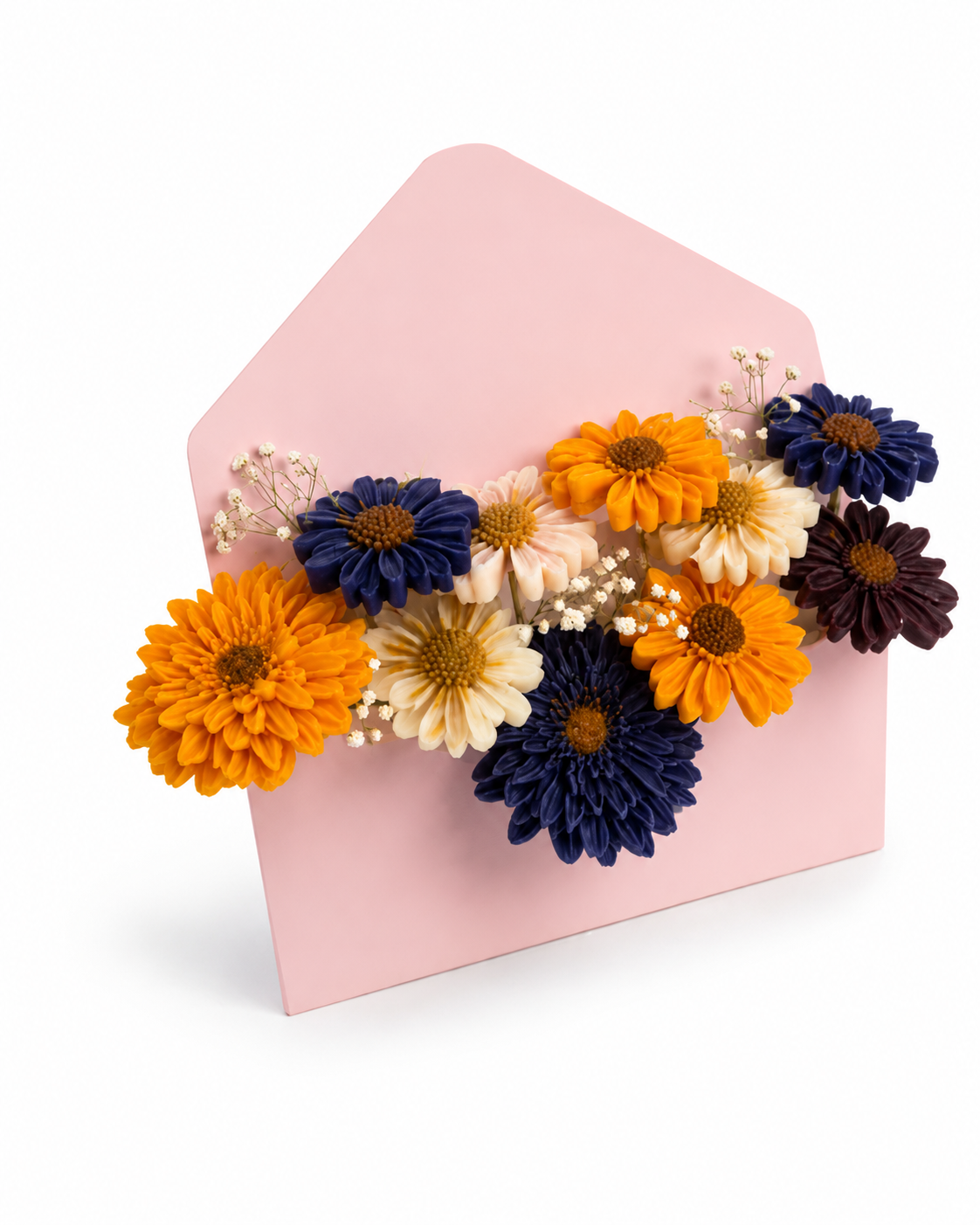 Wax composition | Pink Envelope | Sandalwood – Vanilla Κέρινη σύνθεση | Φάκελος Ροζ | Σανδαλόξυλο – Βανίλια